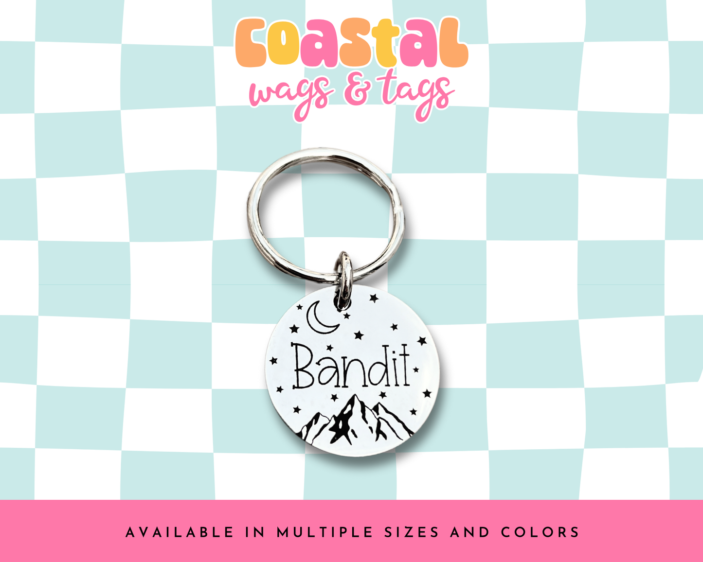 Moon Mountain Pet ID Tag
