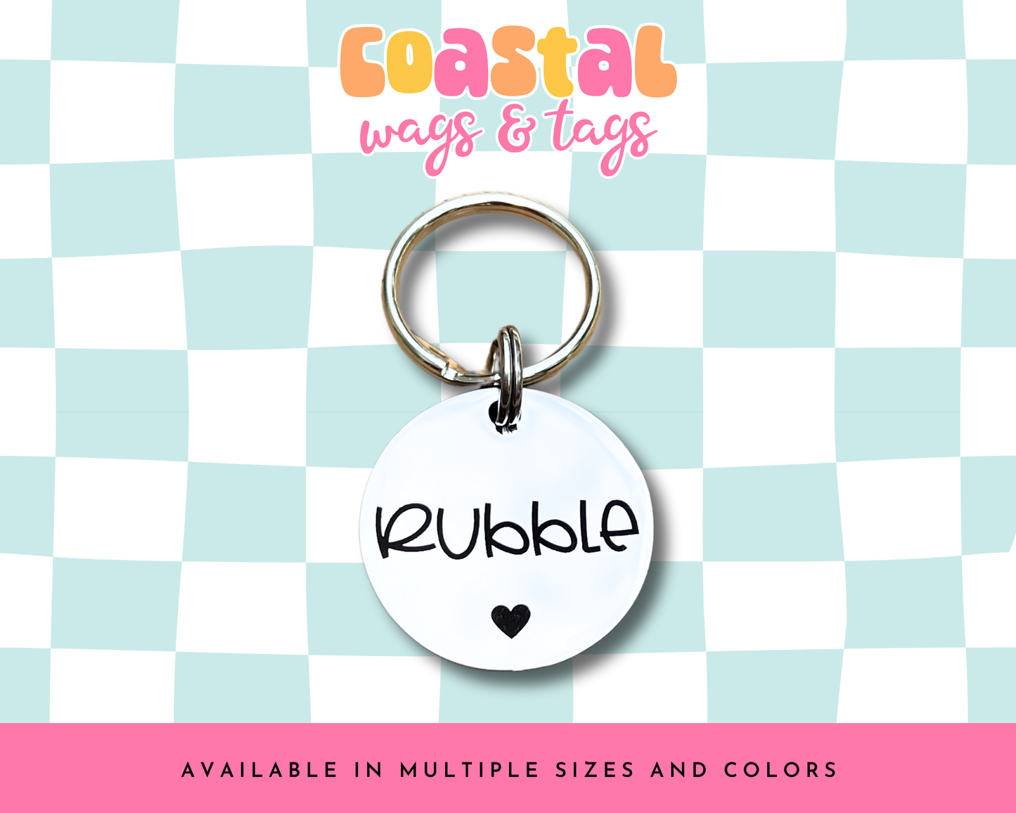 Simple Heart Pet ID Tag