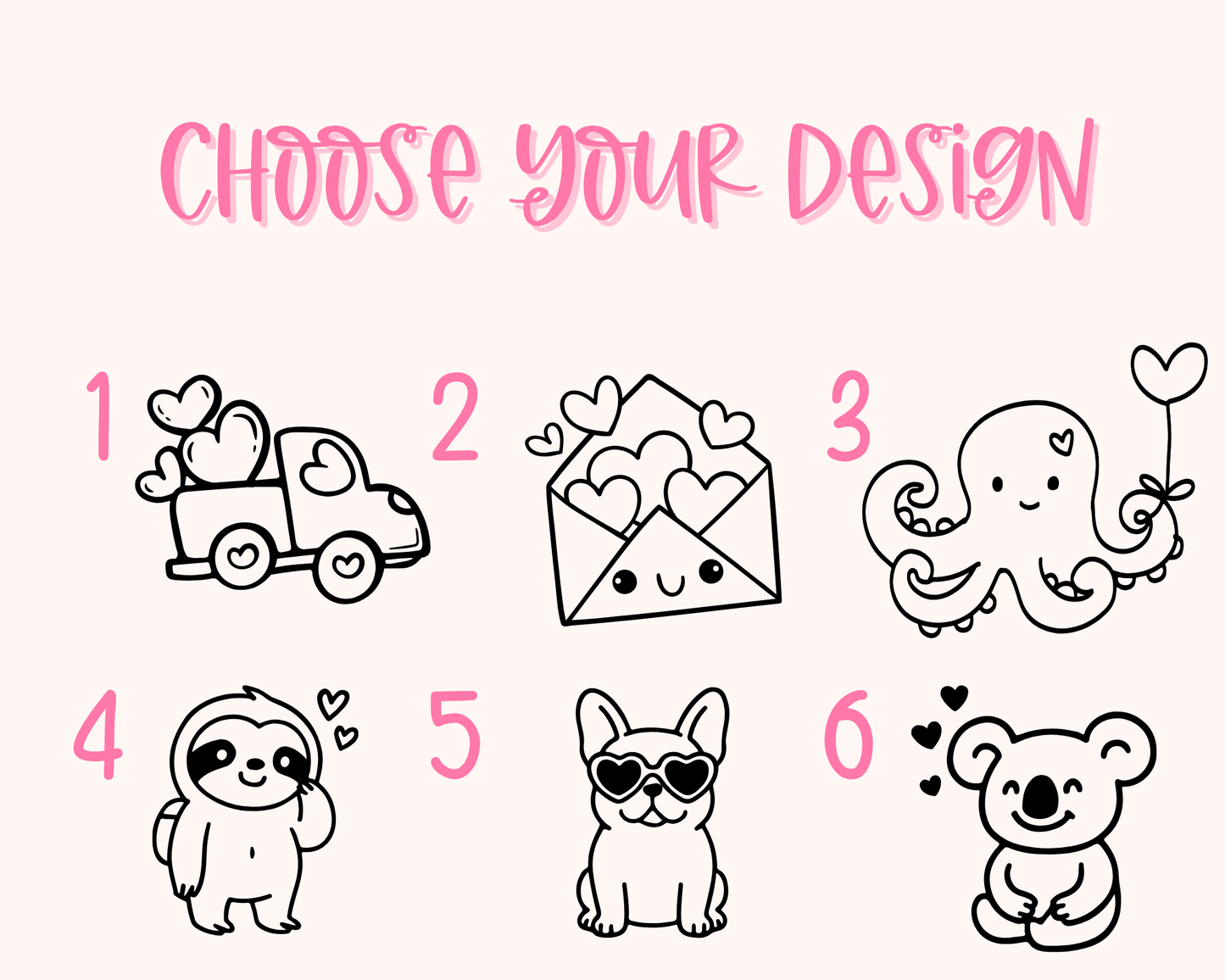 Choose Your Own Valentine Design - Pet ID Tag