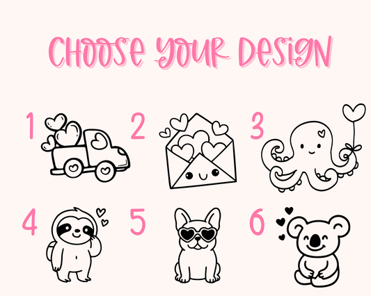 Choose Your Own Valentine Design - Pet ID Tag