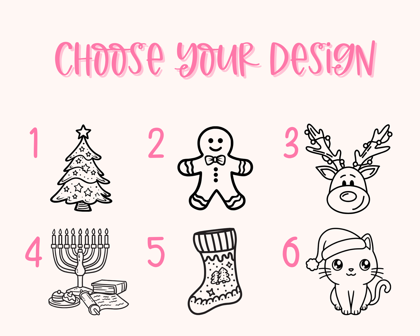 Choose Your Own Holiday Design - Pet ID Tag