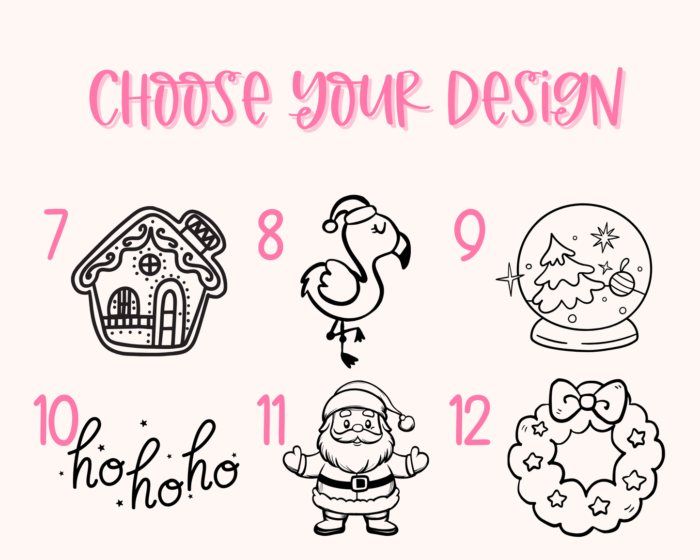 Choose Your Own Holiday Design - Pet ID Tag