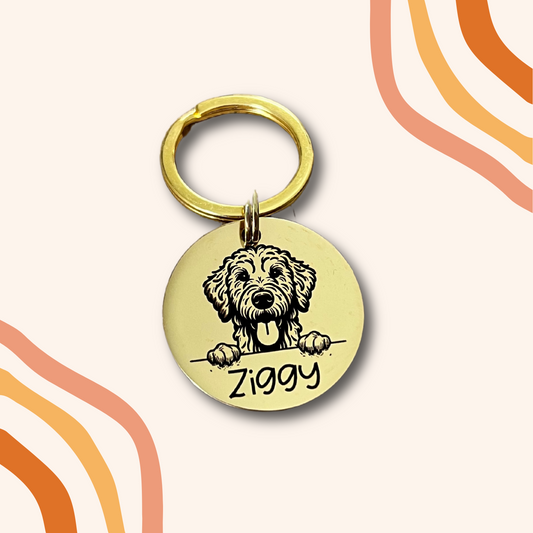 Dog Breed: Doodle Pet ID Tag