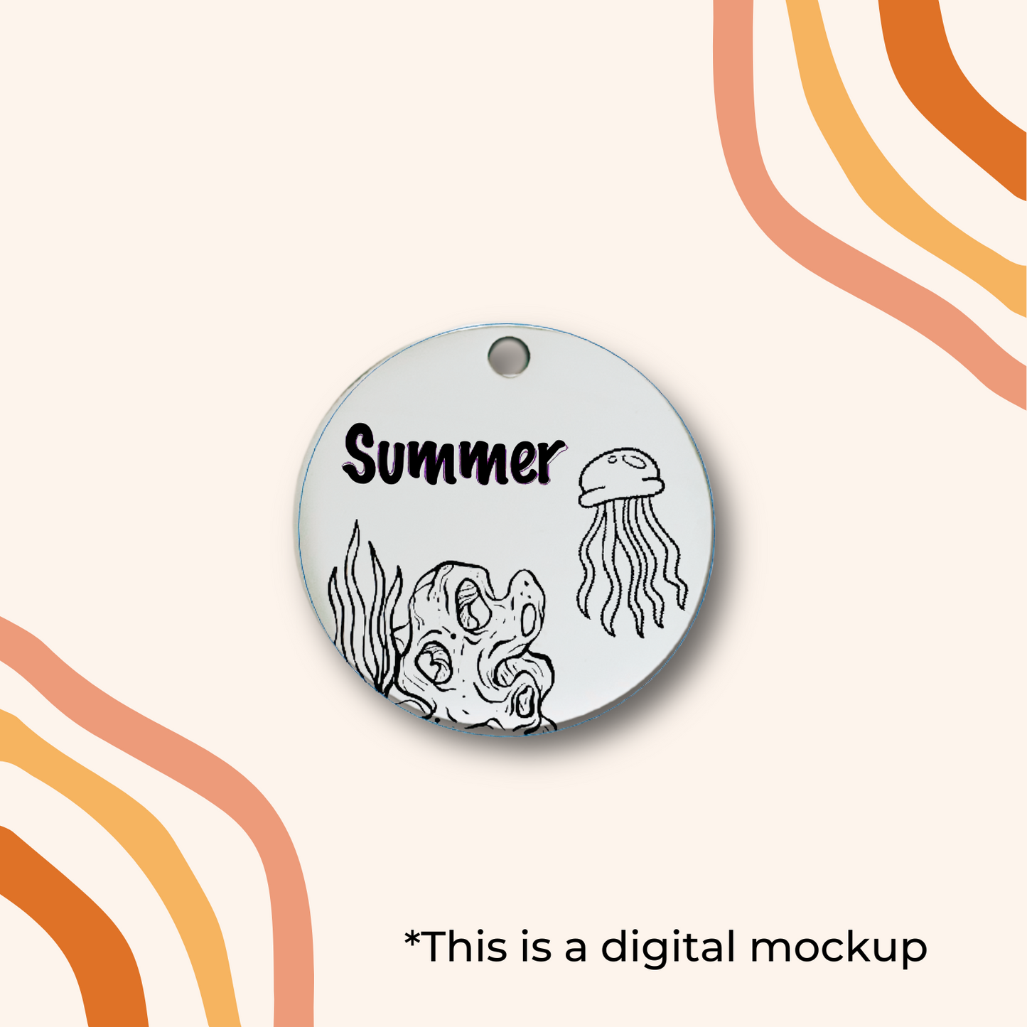 SAMPLE Jellyfish Pet ID Tag