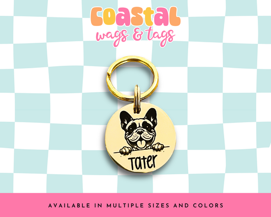Dog Breed: French Bulldog Pet ID Tag