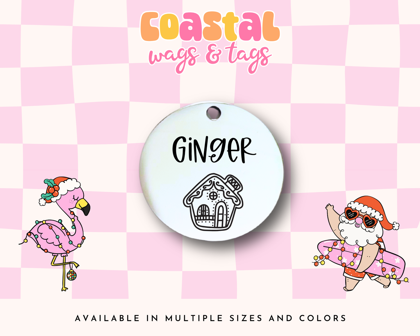 Choose Your Own Holiday Design - Pet ID Tag