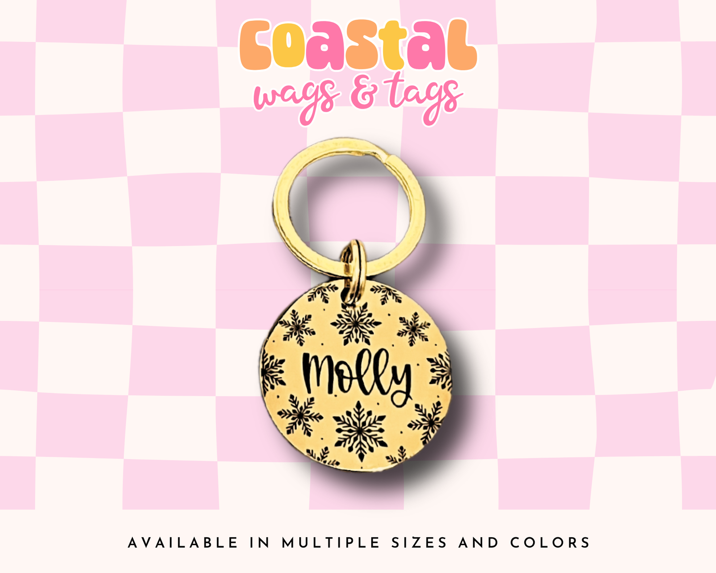 Snowflake Pet ID Tag