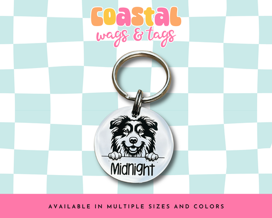 Dog Breed: Australian Shepherd Pet ID Tag