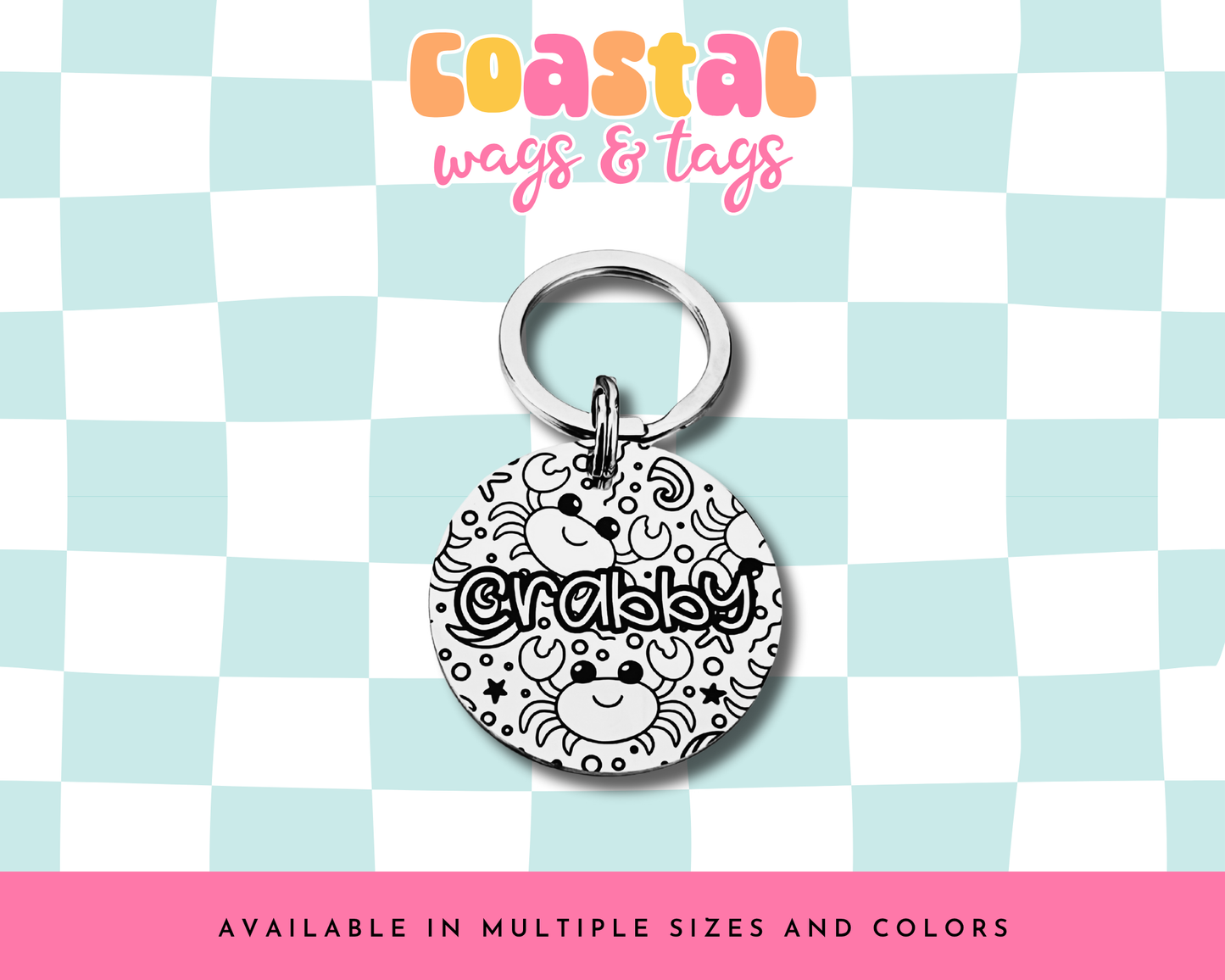 Crab Pet ID Tag