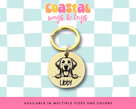 Dog Breed: Labrador Retriever Pet ID Tag