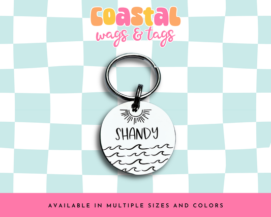 Makin' Waves Pet ID Tag
