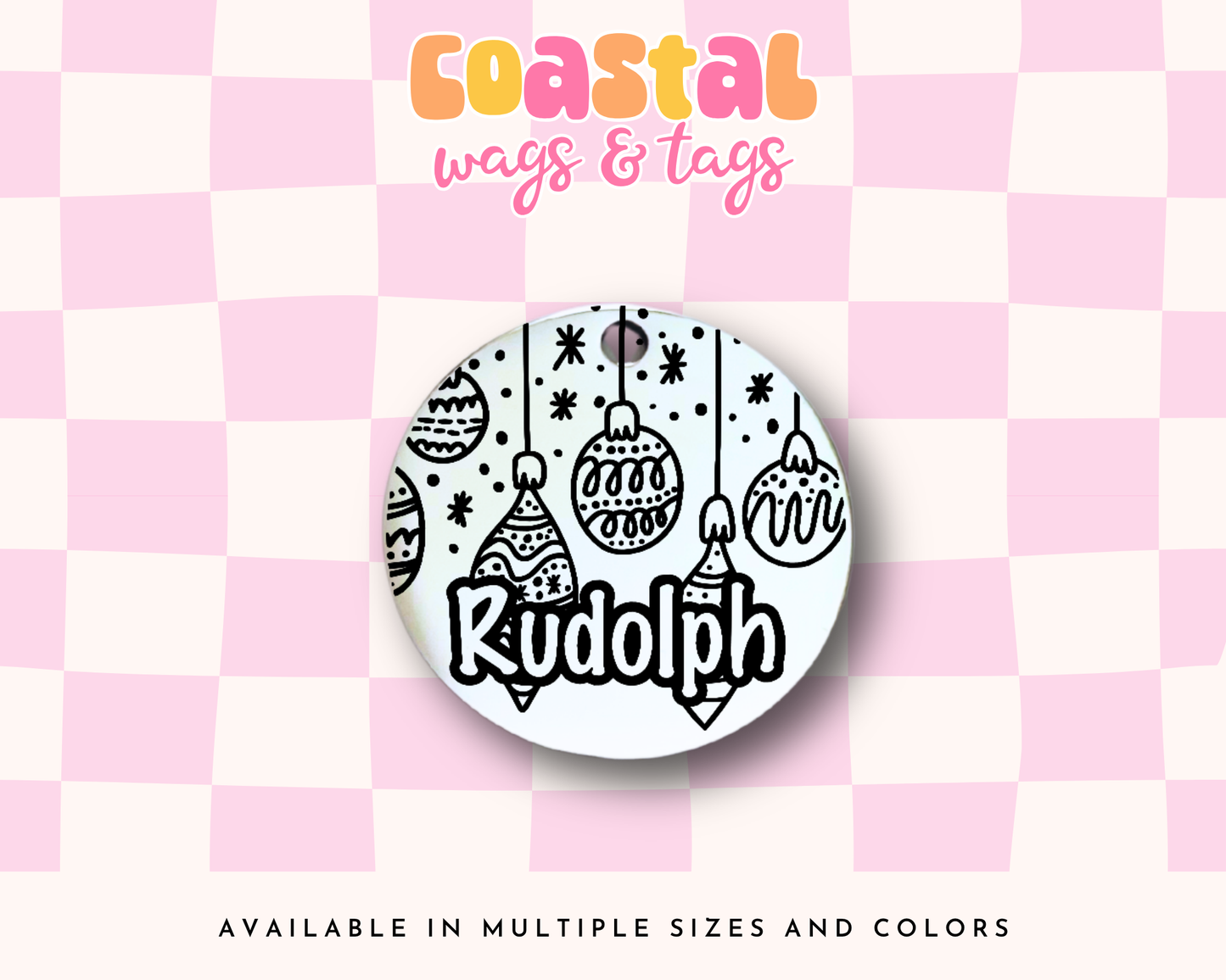 Christmas Ornaments Pet ID Tag