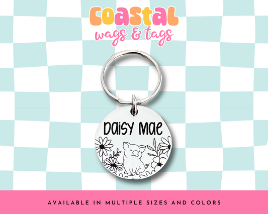 Piggy Garden Pet ID Tag