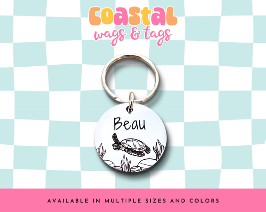 Sea Turtle Pet ID Tag