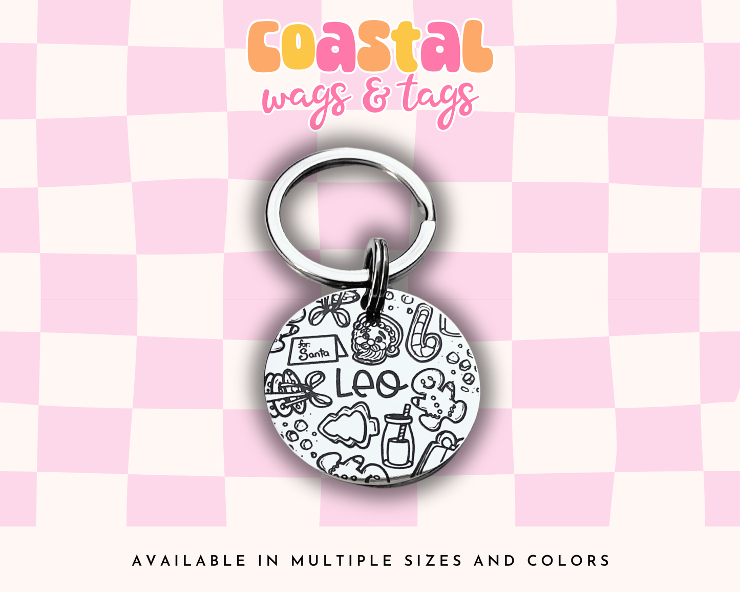Santa's Cookies Pet ID Tag