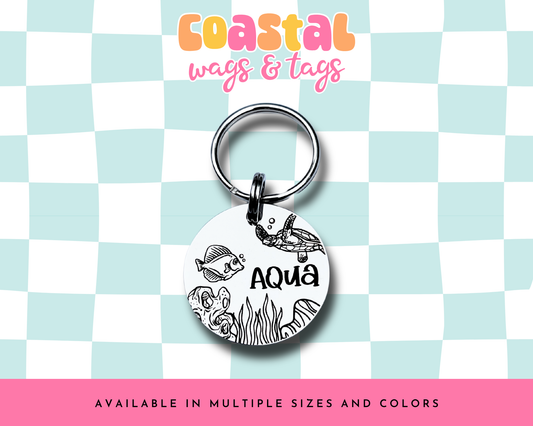 Under The Sea Pet ID Tag