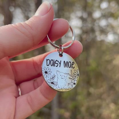 Piggy Garden Pet ID Tag