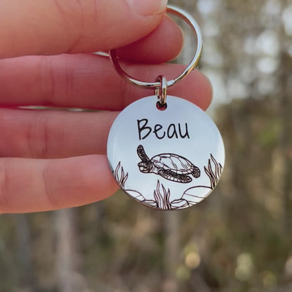 Sea Turtle Pet ID Tag